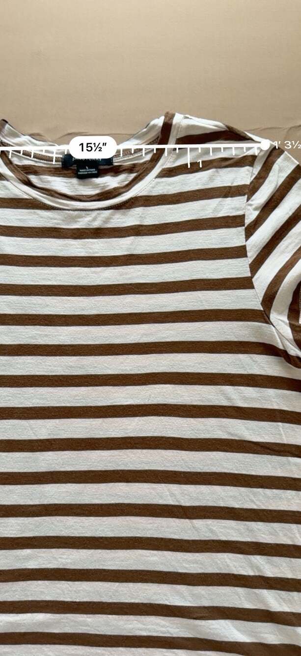 Set of 2 Sanctuary The Perfect Tee Striped Short Sleeve Crew Neck T-Shirt - Picture 8 of 11
